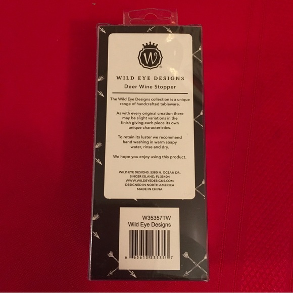 NIB - Wild Eye Designs Deer Wine Bottle Stopper - Picture 3 of 3